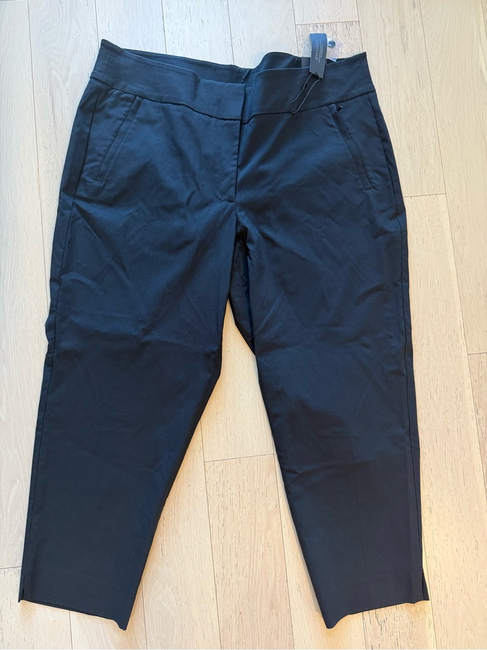 Black Cropped Slim Ankle Pant